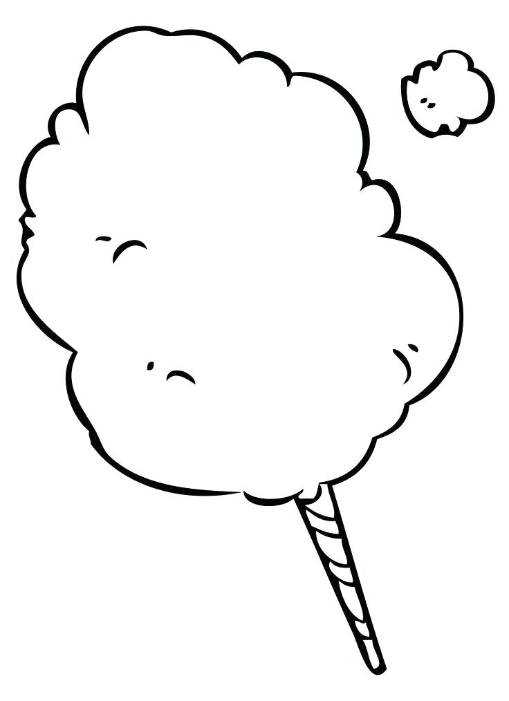 736x1014 Coloring Pages Of Candy Cotton Candy Coloring Pages Pin Cotton