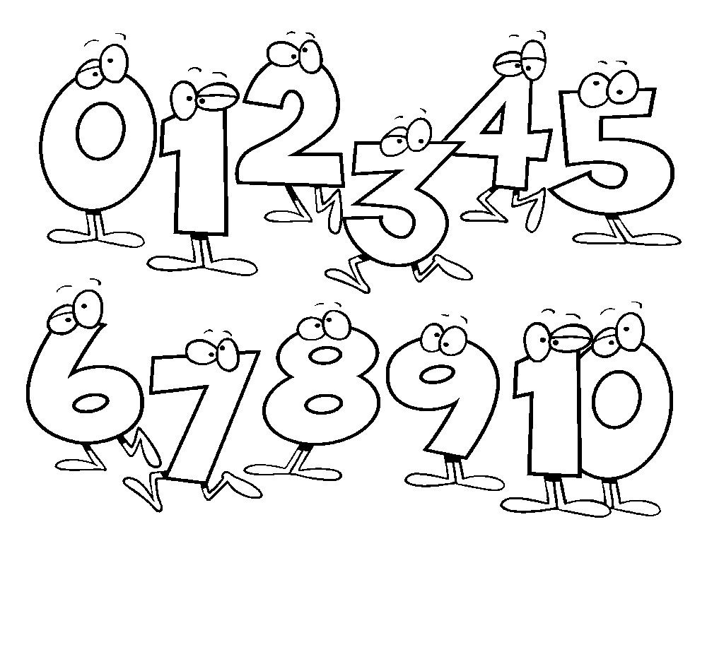 1000x916 Free Printable Number Coloring Pages For Kids Number, Free