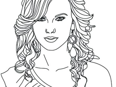 440x330 Coloring Pages Of Peoples Names Country Girl Swift My Singer S