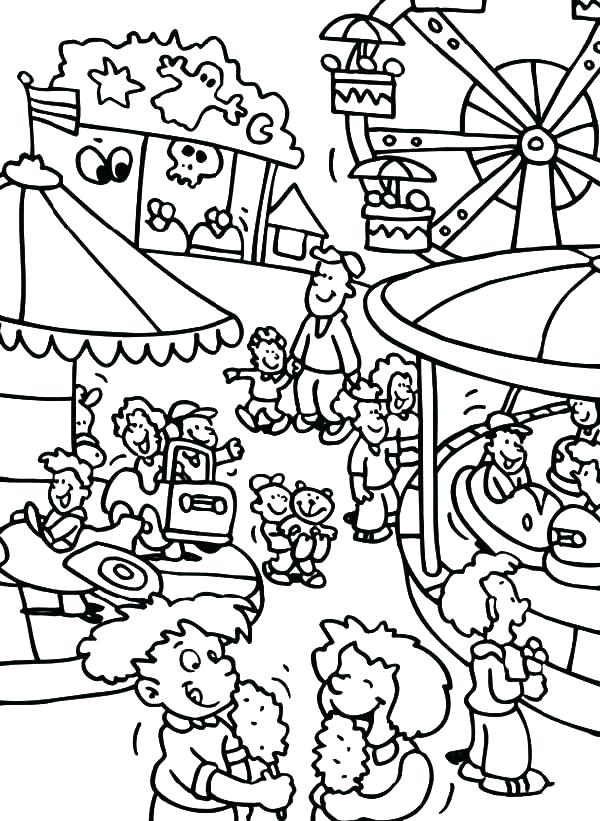 600x821 Fair Coloring Pages Fair Coloring Pages County Fair Coloring Pages