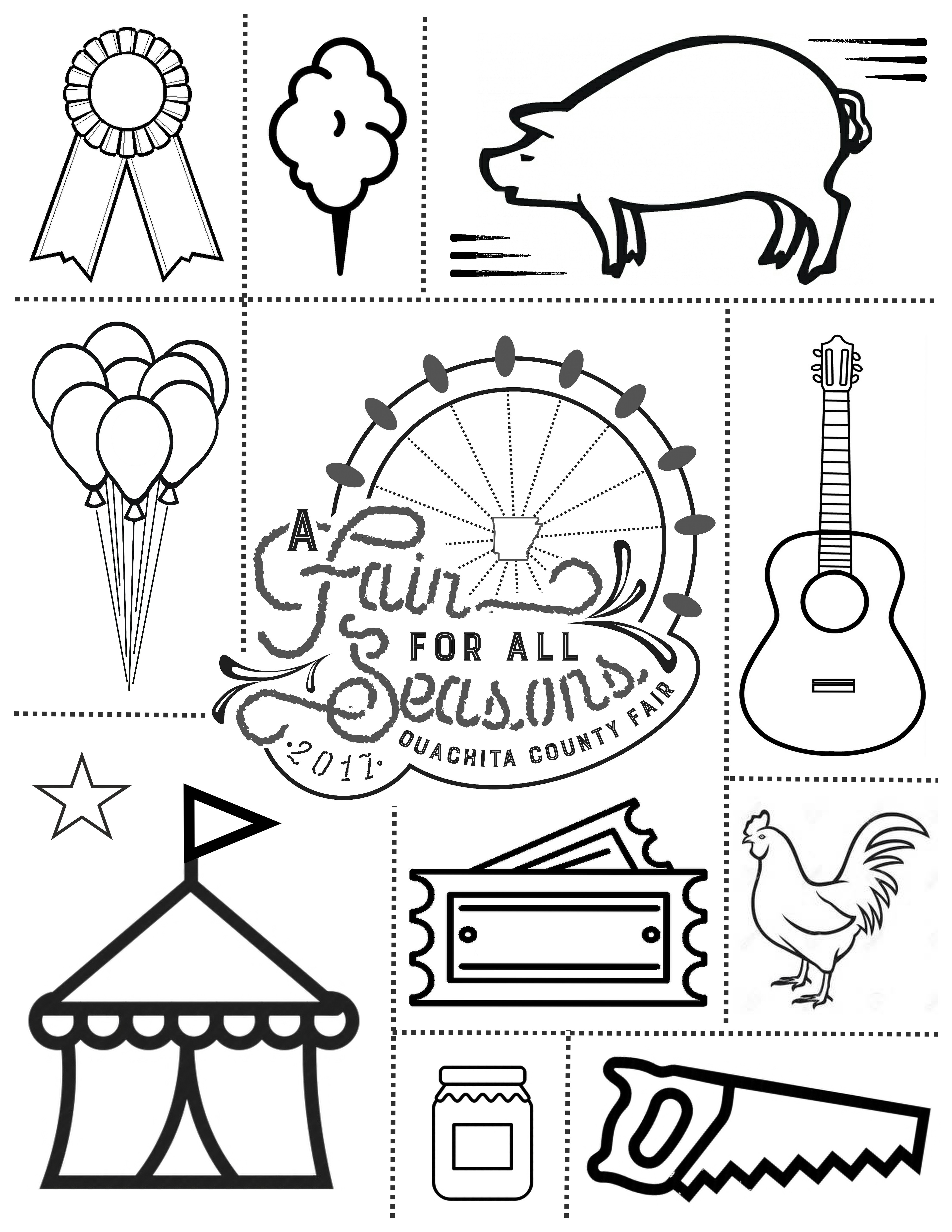 3825x4950 Free County Fair Coloring Pages Ouachita Camden Ar