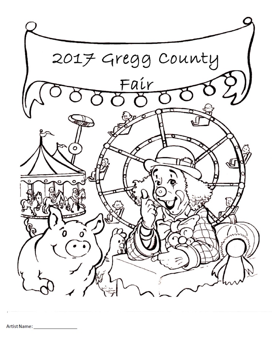 903x1159 Coloring Contest Longview, Tx Gregg County Fair
