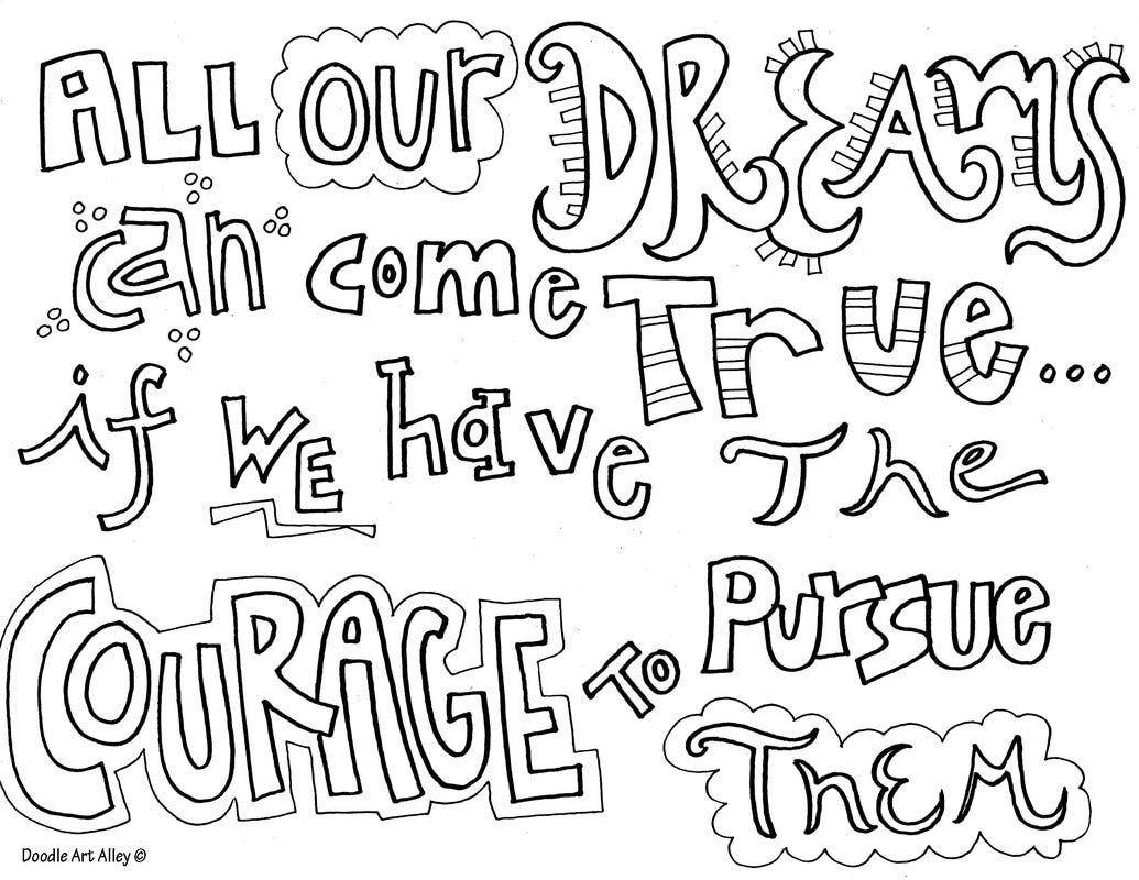 1035x800 Courage Quote Coloring Pages