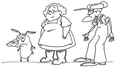 369x217 Courage The Cowardly Dog Coloring Page Free Download