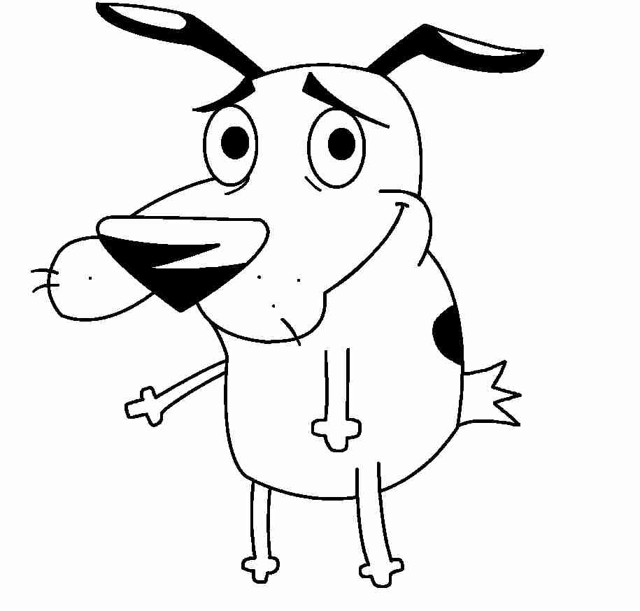 915x874 Courage The Cowardly Dog Coloring Pages Olegratiy