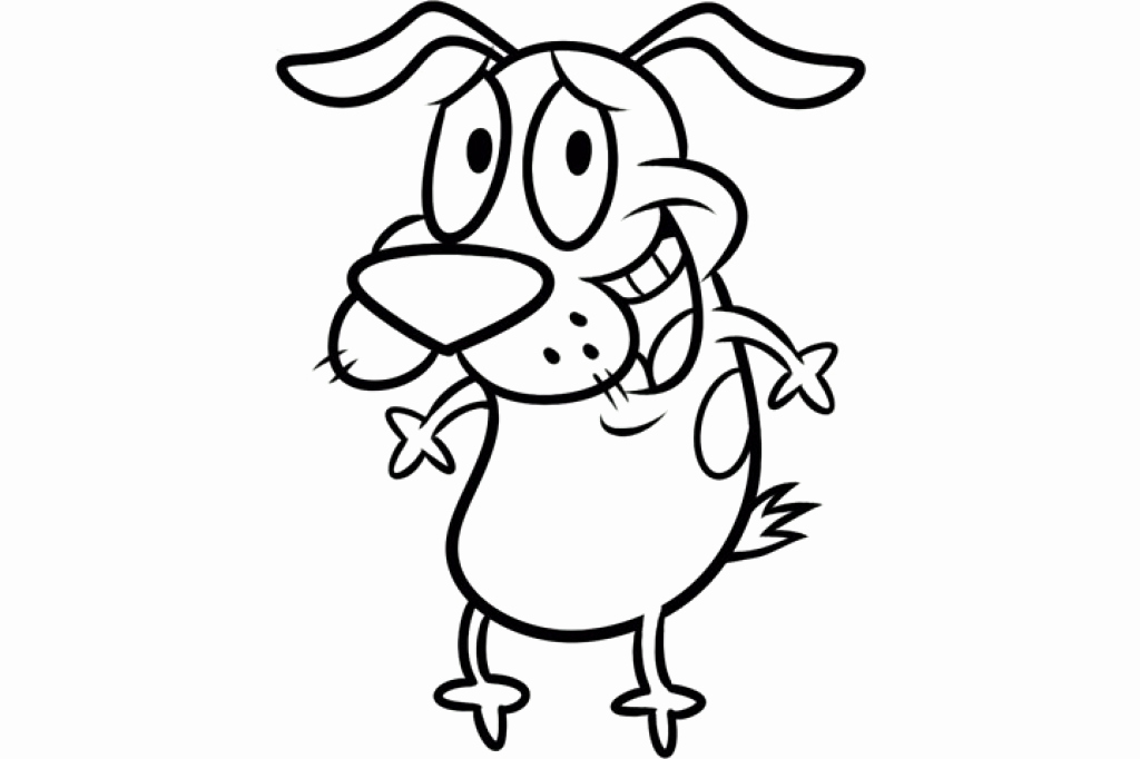 1024x682 Courage The Cowardly Dog Coloring Pages 2 Funny Coloring Courage