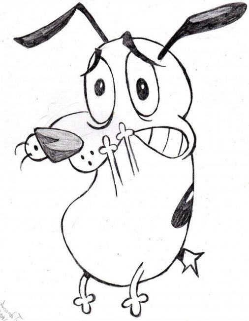 506x650 Courage The Cowardly Dog Coloring Pages 4 Nice Coloring Pages