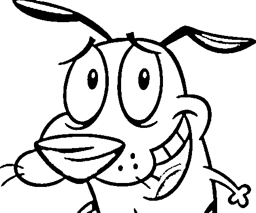 520x433 Courage The Cowardly Dog Color Pages