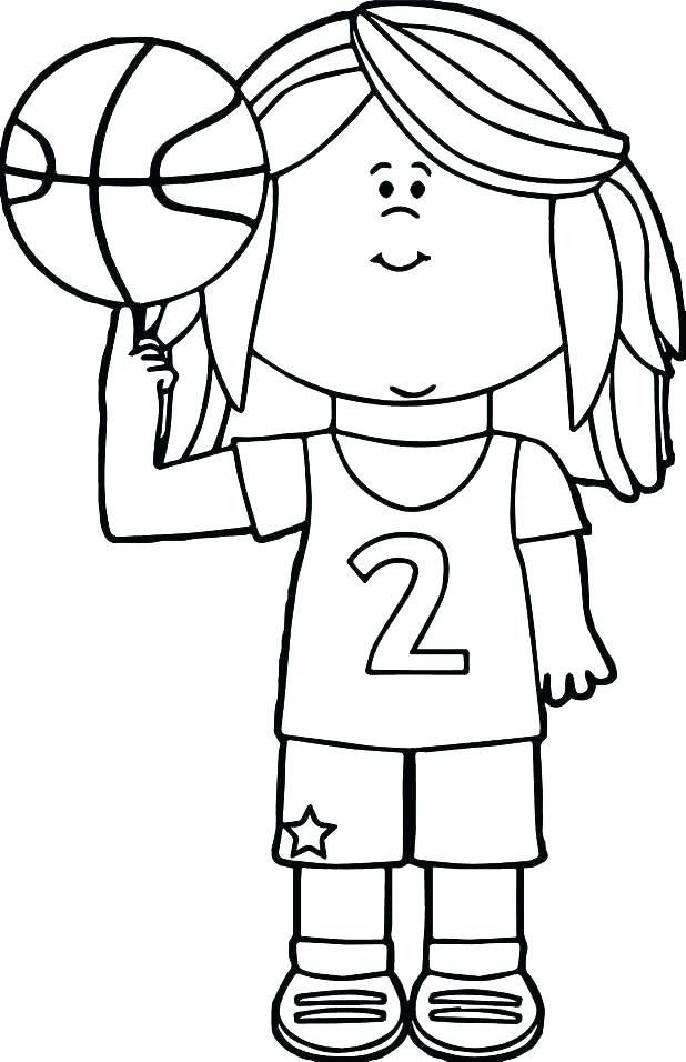 618x956 Coloring Pages Of Basketball Printable Basketball Coloring Pages