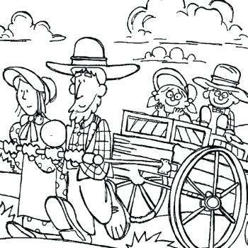 350x350 Pioneer Stories Coloring Page Pioneer Day Covered Wagon Coloring