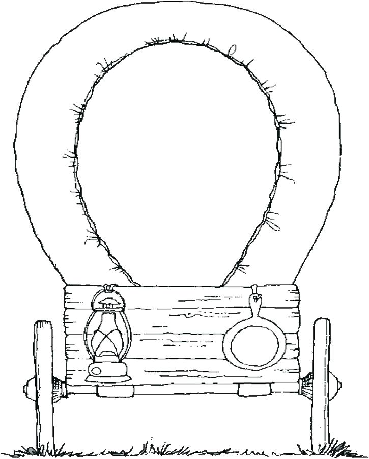 725x900 Wagon Coloring Page Click The Hay Wagon Coloring Pages Conestoga
