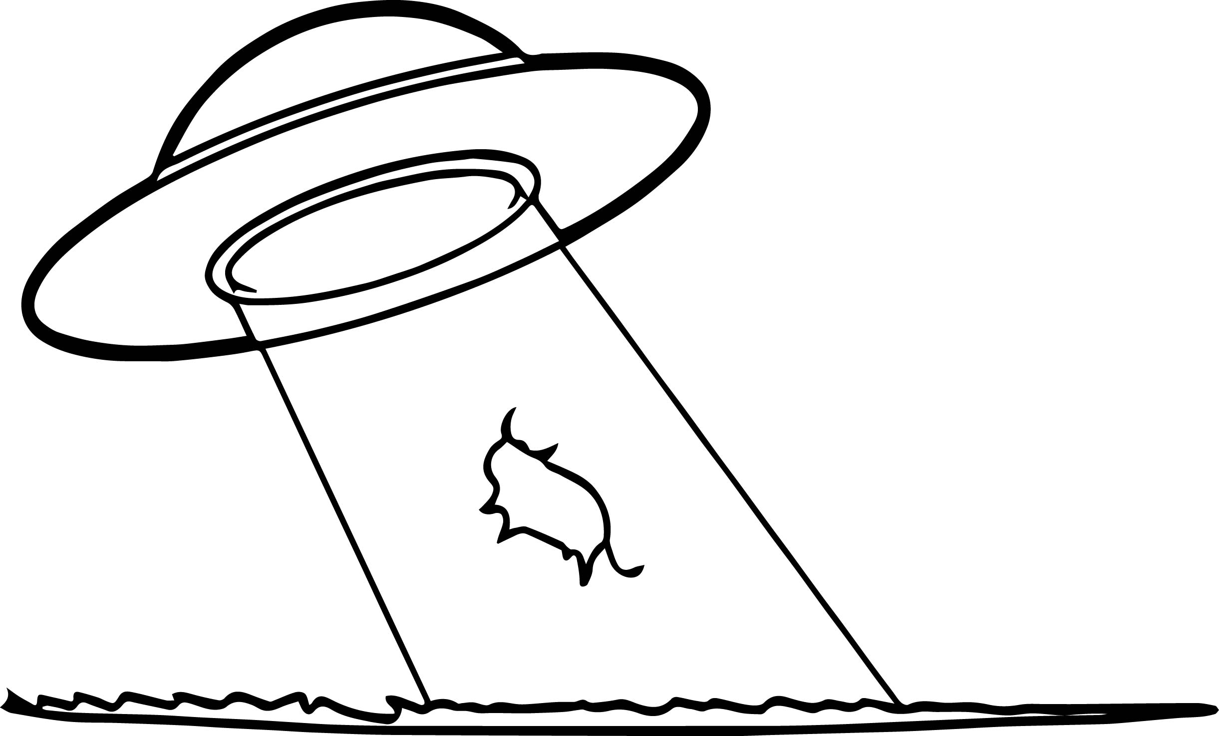 2442x1475 Cow Abduction Coloring Page Wecoloringpage