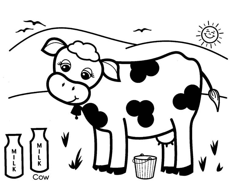 769x600 Stylish Idea Cow Coloring Pages Free Cows Murderthestout