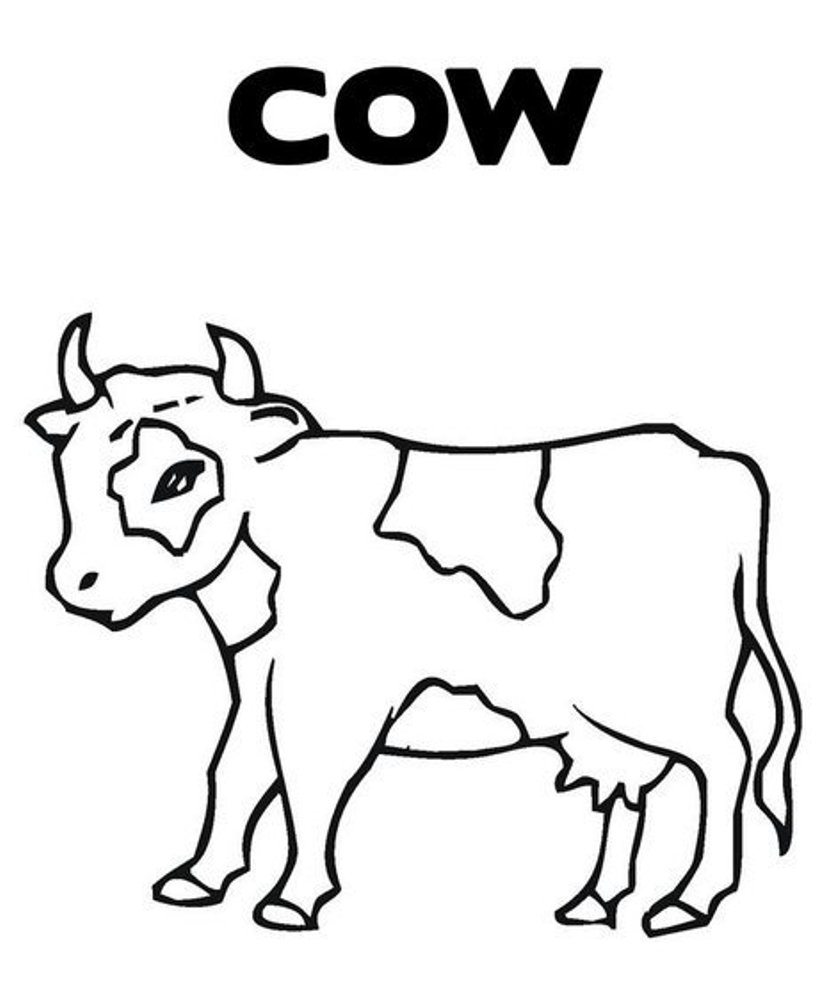 833x986 Cow Coloring Page With Pages Free Impressive Printable For Kids