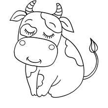 220x220 Cow Coloring Pages, Drawing For Kids, Reading Amp Learning, Free