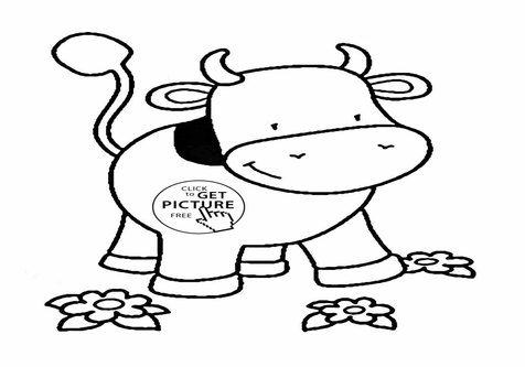 476x333 Cow Coloring Pages For Adults Page Image Clipart Images