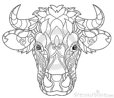 400x343 Decorated Cow Heads