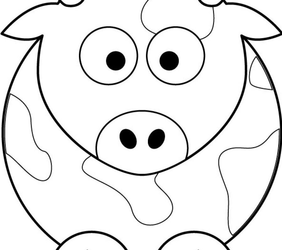 900x800 Indian Cow Coloring Page Free Impressive Pages Printable For Kids