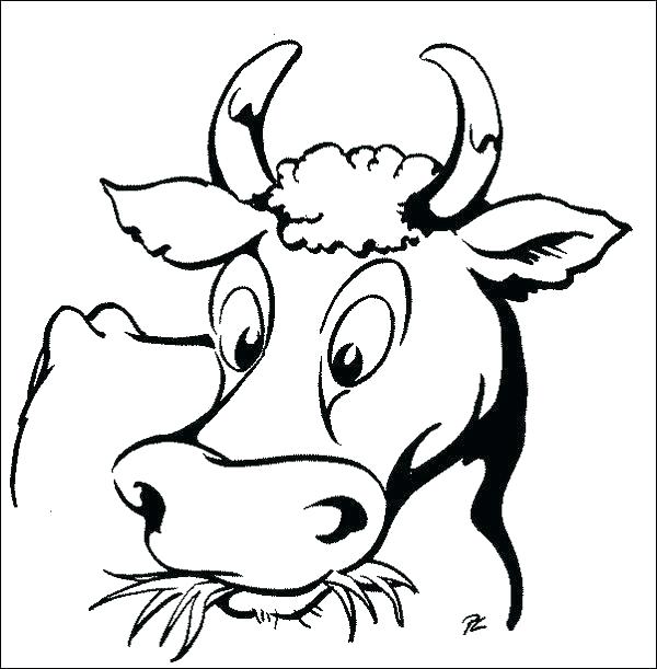 600x611 Coloring Pages Cow Coloring Pages Cow Cow Face Coloring Sheet