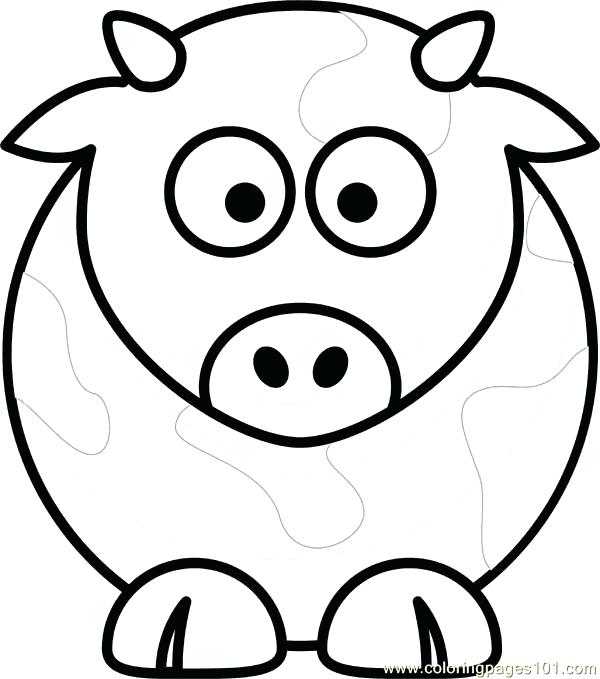 600x679 Cows Coloring Pages