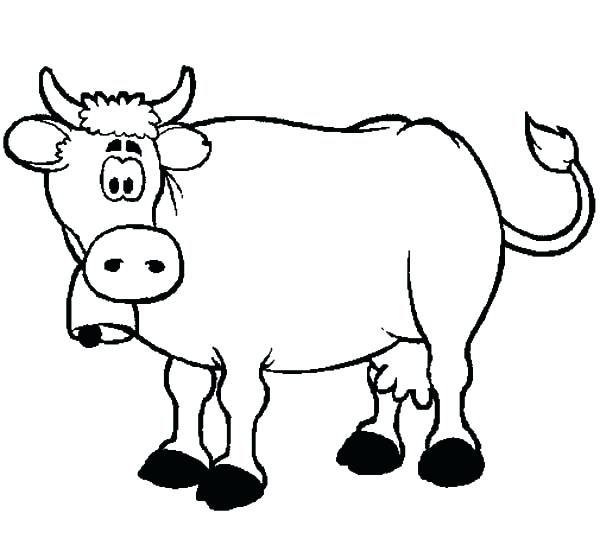 600x558 Confused Dairy Cow Coloring Pages And Confused Dairy Cow Coloring