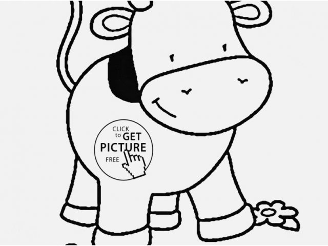 640x480 Farm Animal Coloring Pages For Toddlers Photo Small Cow Coloring