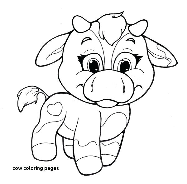 600x589 Cow Printable Coloring Pages