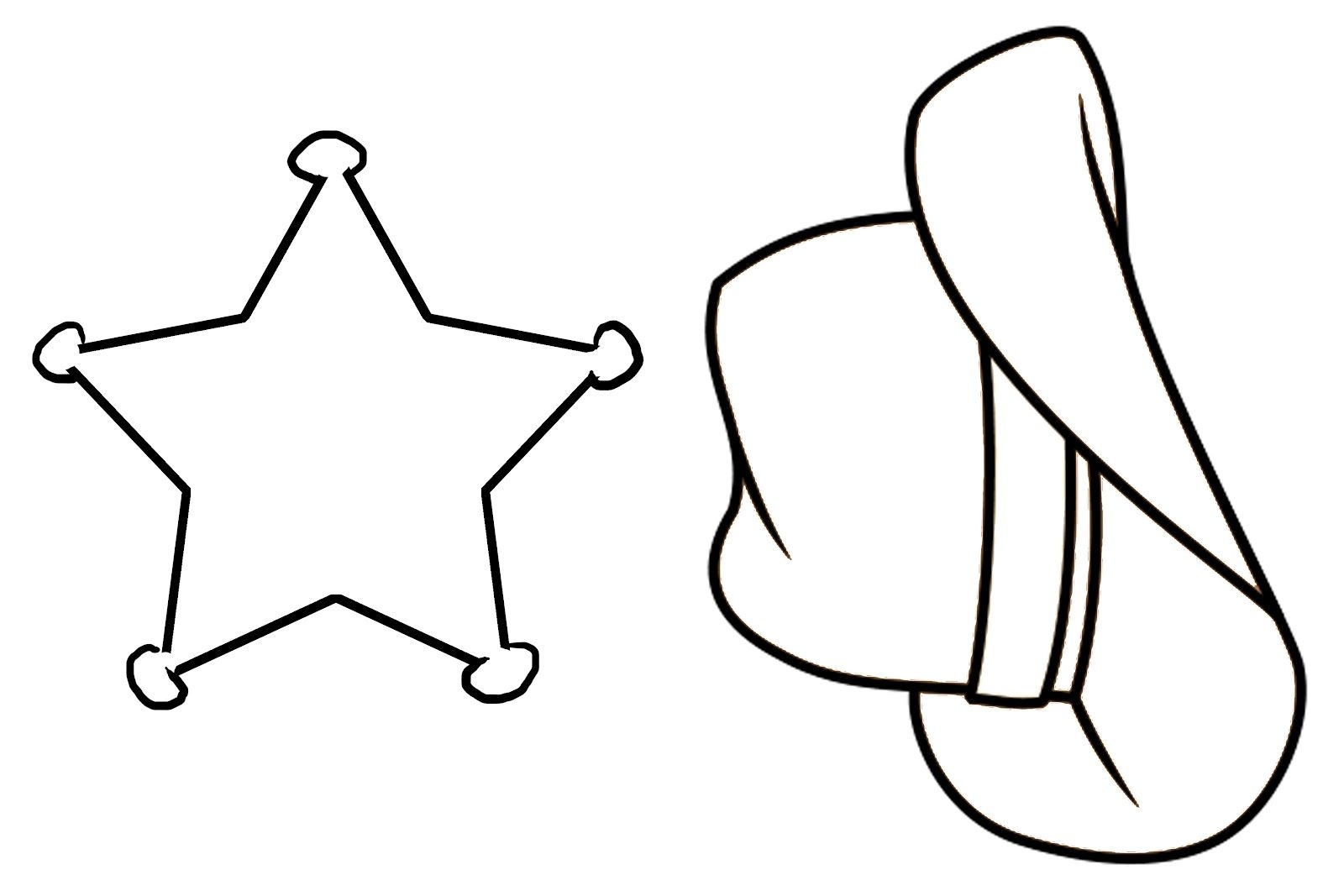1600x1067 Cowboy Boots Coloring Page Hat