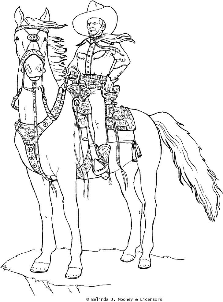 729x987 Coloring Pages Cowboy4.jpg Color The West