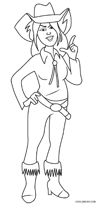 338x700 Printable Cowboy Coloring Pages For Kids Cool2bkids