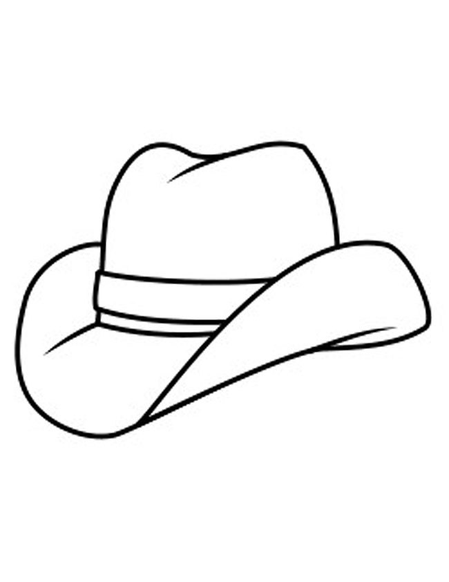 650x842 Cowboy Hat Coloring Pages