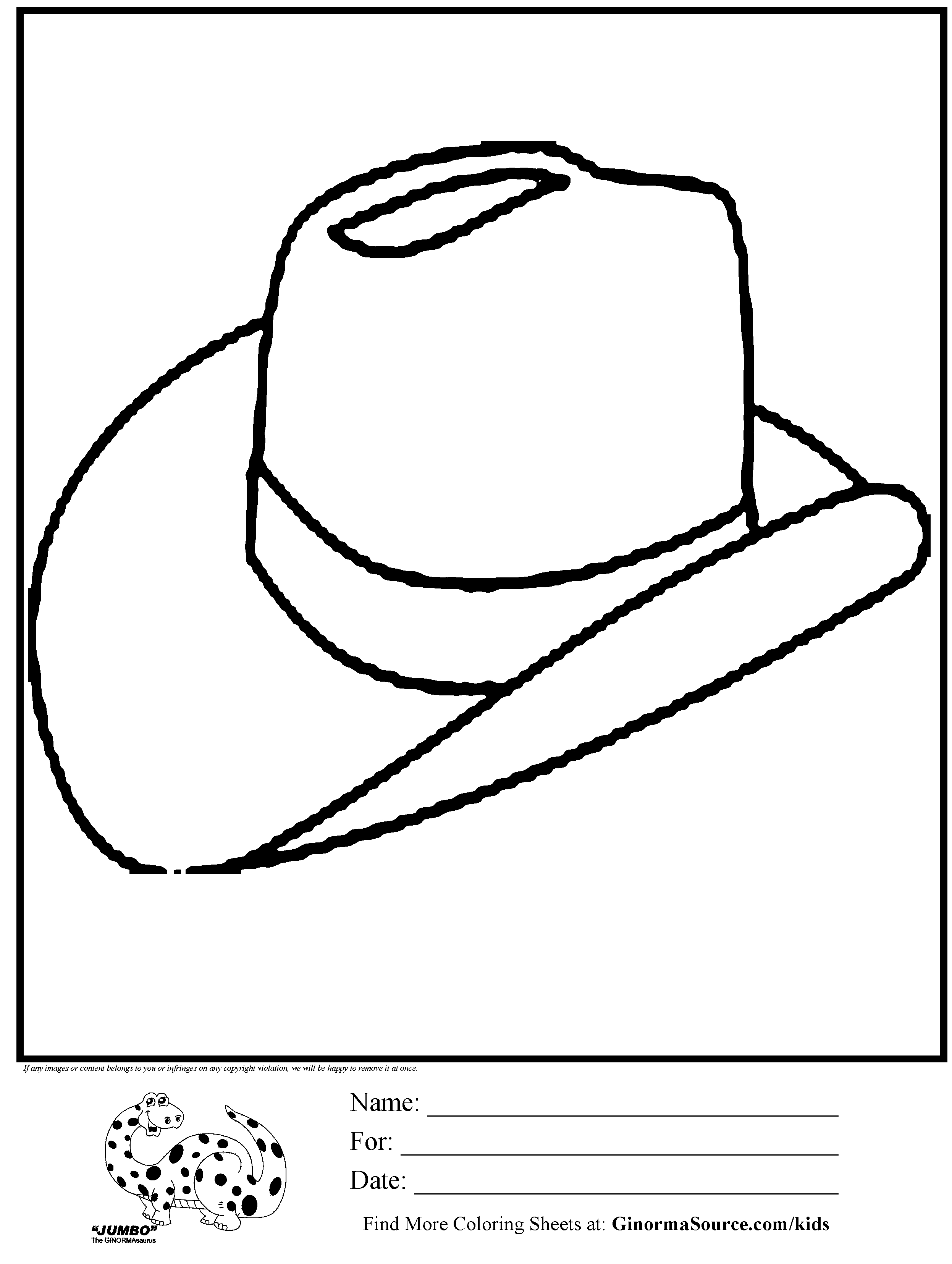 2493x3310 Cowboy Hat Colouring Pages Page 3 Clip Art Library Endear Color