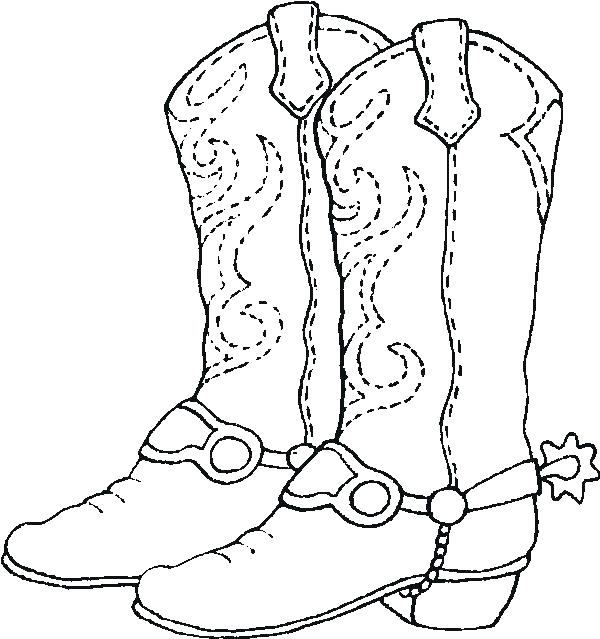 600x639 Cowgirl Coloring Pages Cowboy Coloring Pages Cowboy Boots Coloring