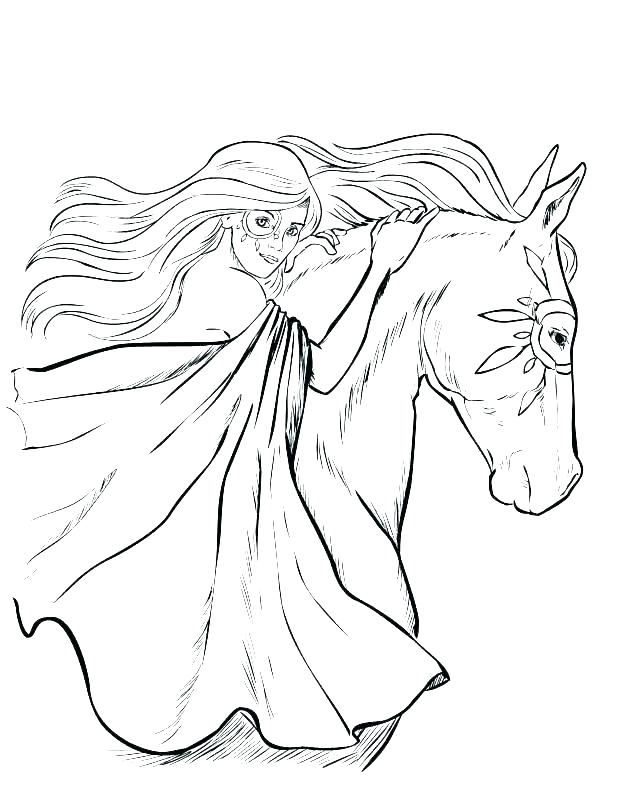Cowboy Horse Coloring Pages