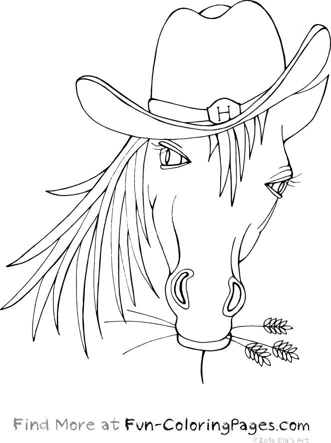 663x886 Funny Horse Coloring Pages