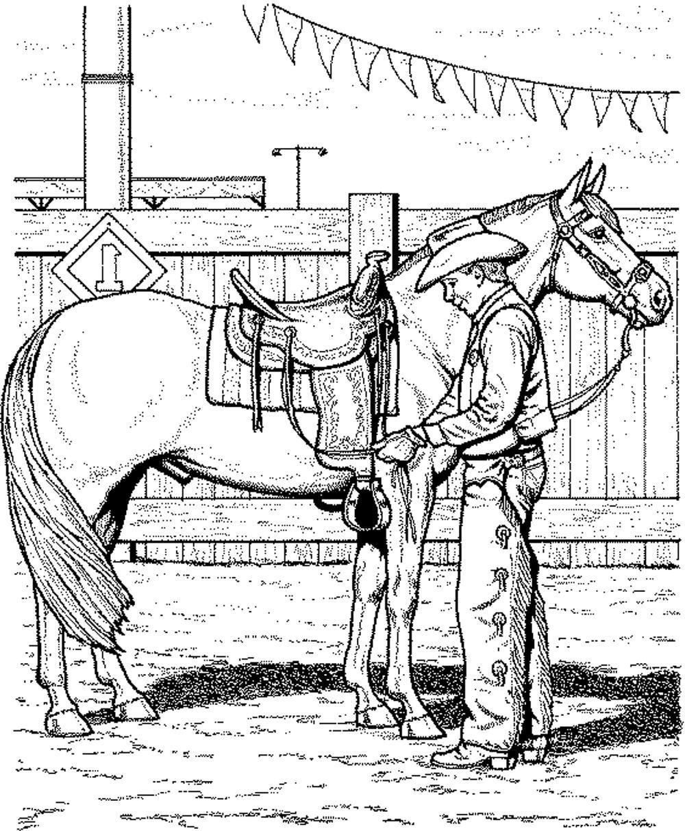 1000x1213 The Best Cowboy On Horse Coloring Page Printable Pict For Rodeo