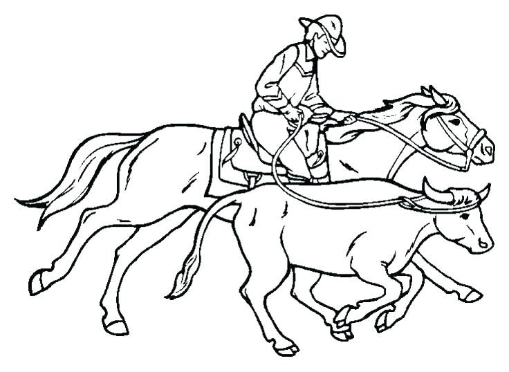 736x538 Western Horse Coloring Pages Professional