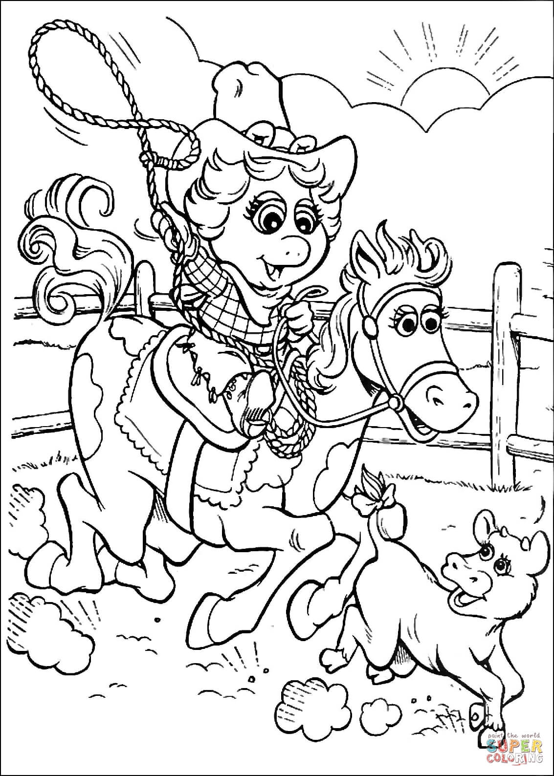 1133x1588 Cowboy Coloring Sheets Party Ideas At Cowgirl Pages