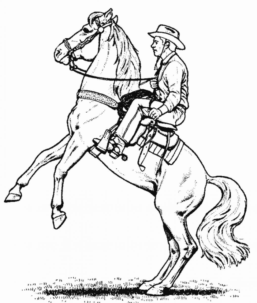 1017x1200 Cowgirl Coloring Page Png 895 950 Color Horses Rodeo