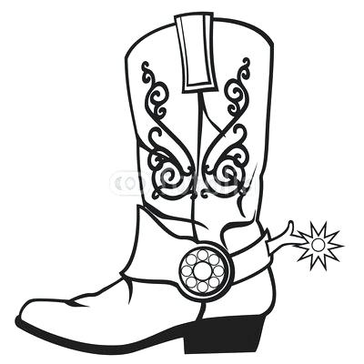 400x400 Cowboy Boots Coloring Pages Cowboy Hat Coloring Page Cowboy Boot