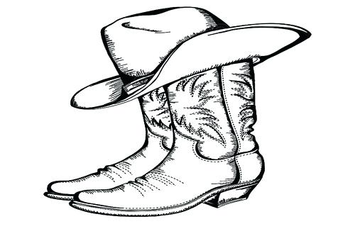 476x333 Free Cowboy Boots Coloring Pages Printable Coloring Cowboy Boots
