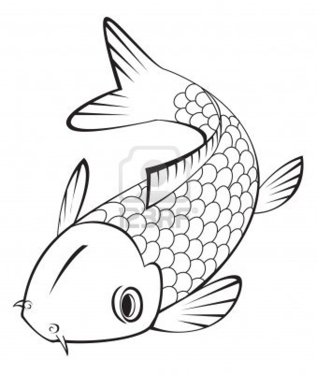 1017x1200 Download Koi Fish Coloring Pages Koi Amp Water Lilies