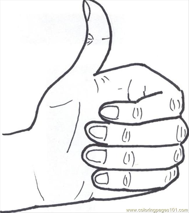 650x734 91 Thumbkin 5 1 531x600 Coloring Page