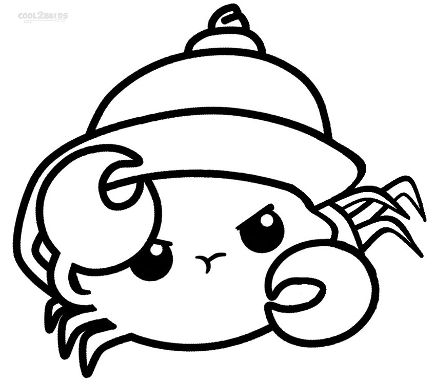 850x746 Hermit Crab Coloring Page