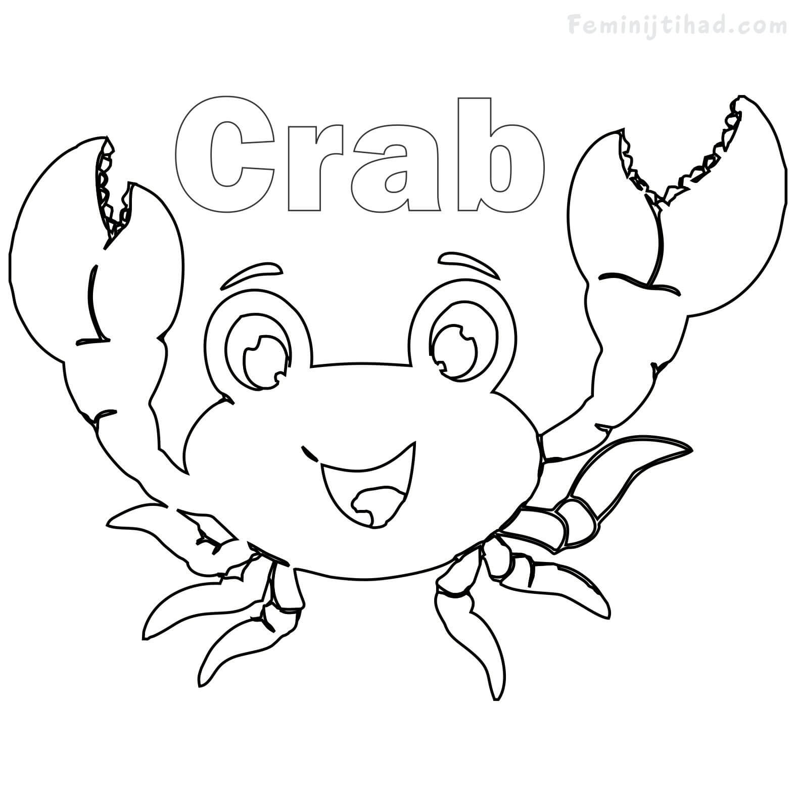 1575x1575 Immediately Crab Coloring Sheet Pages Printable For Kids
