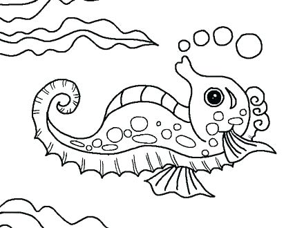 440x330 Ocean Scene Coloring Page Fish Template Craft Underwater Kids
