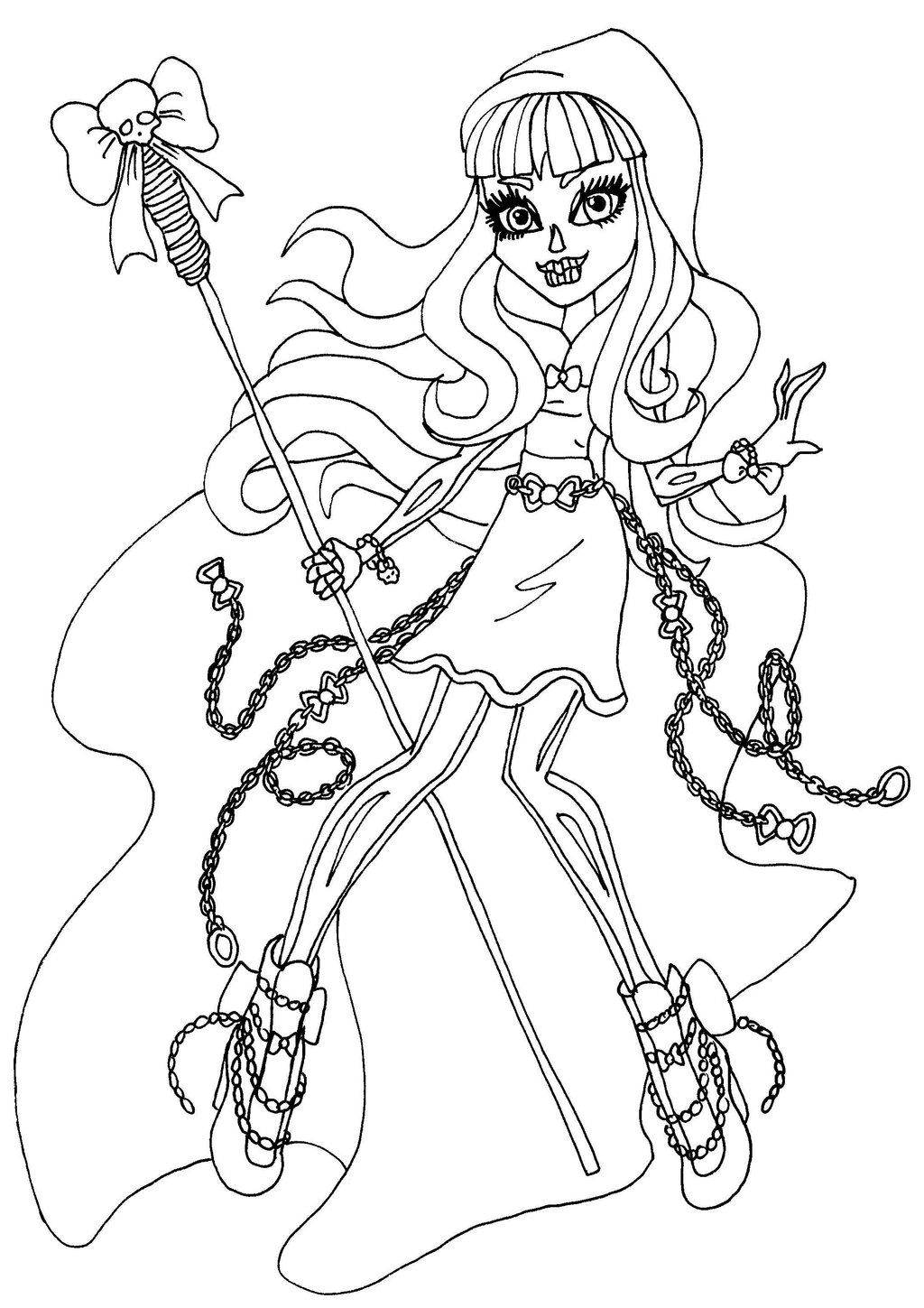 1024x1449 Best Monster High Coloring Pages Printable Print Color Craft Pic
