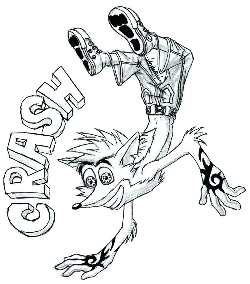 800x909 Crash Bandicoot Coloring Pages Colouring Sheets Coloring Page