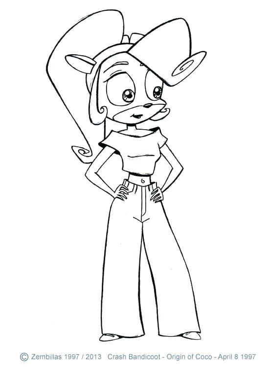 550x750 Bandicoot Animal Coloring Pages