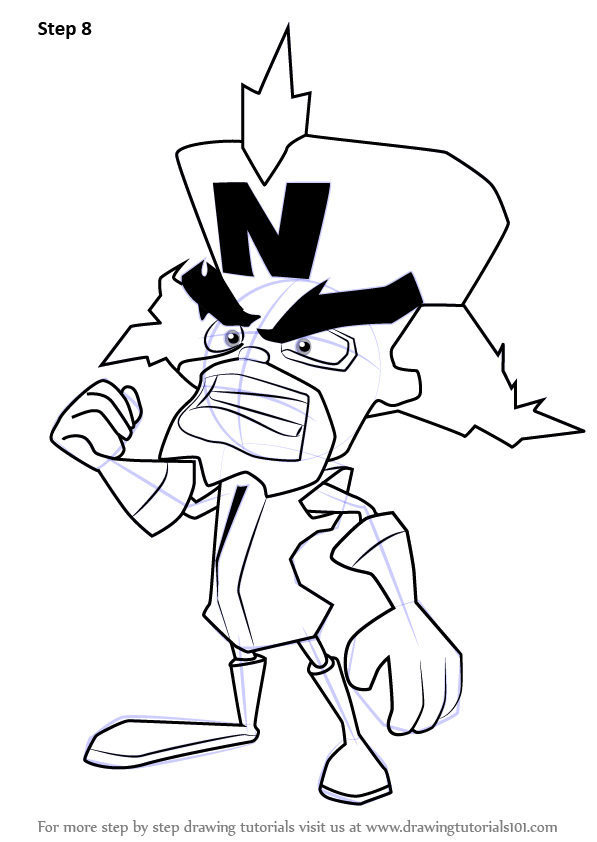597x842 Crash Bandicoot Coloring Sheets